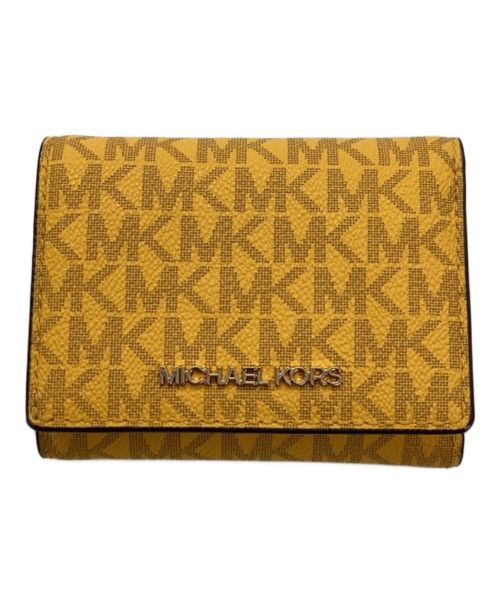 MICHAEL KORS（マイケルコース）MICHAEL KORS (マイケルコース) 3つ折り財布 イエローの古着・服飾アイテム