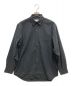 Adam et Rope（アダムエロペ）の古着「コットン シルクネップ ルーズシルエット レギュラーカラー シャツ」｜ブラック