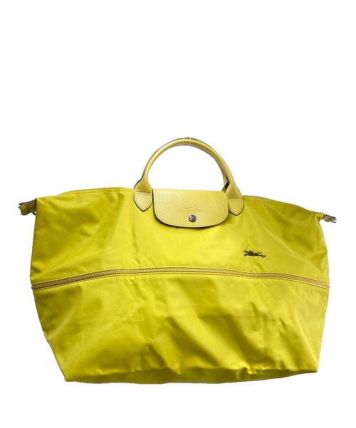 LONGCHAMP（ロンシャン）LONGCHAMP (ロンシャン) 2WAYボストンバッグ イエローの古着・服飾アイテム