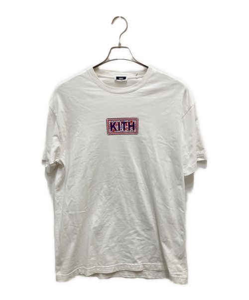 KITH（キス）KITH (キス) Floral Box Logo Tee ホワイト サイズ:Mの古着・服飾アイテム