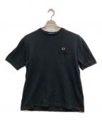 FRED PERRYフレッドペリー）の古着「Pique Pocket S/S Tee/ピケポケットS/S Tee」｜ブラック