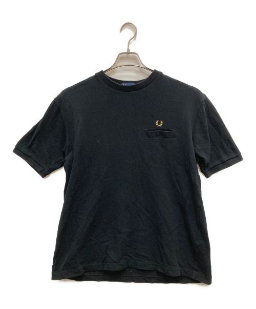 FRED PERRY（フレッドペリー）FRED PERRY (フレッドペリー) Pique Pocket S/S Tee/ピケポケットS/S Tee ブラック サイズ:Lの古着・服飾アイテム