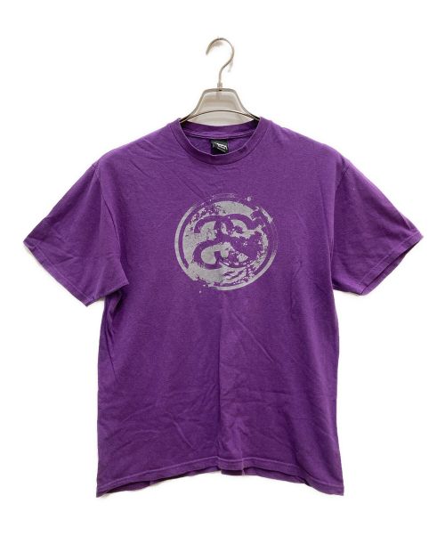 stussy（ステューシー）stussy (ステューシー) ロゴプリントTシャツ パープル サイズ:Mの古着・服飾アイテム