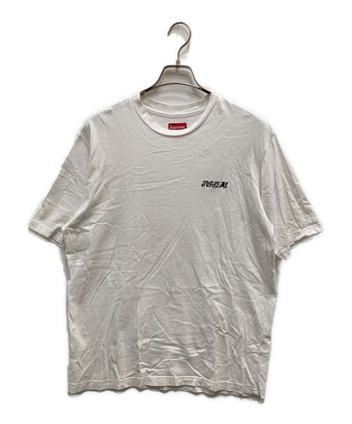 SUPREME（シュプリーム）Supreme (シュプリーム) Washed Script Top/ウォッシュスクリプトトップ ホワイト サイズ:Sの古着・服飾アイテム