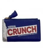 ANYA HINDMARCHアニヤハインドマーチ）の古着「「Crunch」ジップ カードケース」｜ネイビー