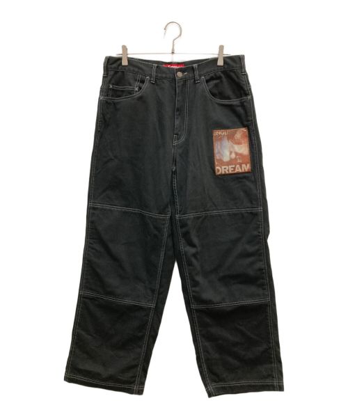 SUPREME（シュプリーム）Supreme (シュプリーム) Mark Leckey Pants ブラック サイズ:81㎝（W32)の古着・服飾アイテム