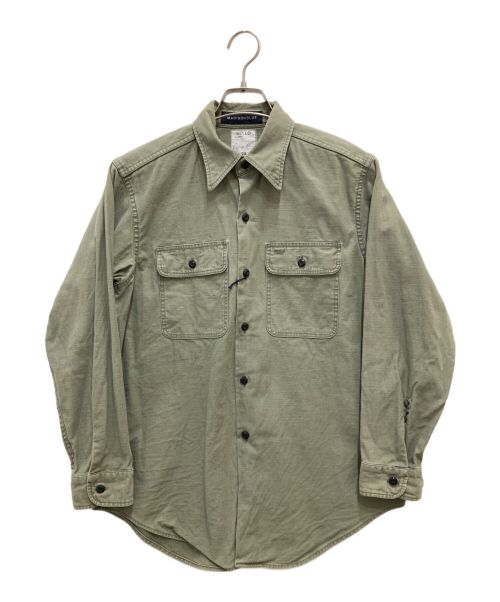 MADISON BLUE（マディソンブルー）MADISON BLUE (マディソンブルー) HAMPTON BACK SATIN SHIRT/ハンプトンバックサテンシャツ オリーブ サイズ:XSの古着・服飾アイテム