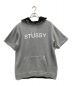 stussy（ステューシー）の古着「半袖パーカー」｜グレー