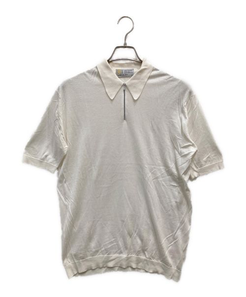 JOHN SMEDLEY（ジョンスメドレー）JOHN SMEDLEY (ジョンスメドレー) S/Sコットンニット ホワイト サイズ:Mの古着・服飾アイテム