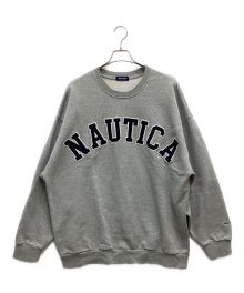 NAUTICA（ノーティカ）の古着「アーチロゴスウェット」｜グレー