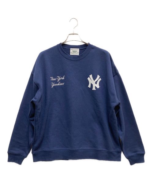 YOUNGER SONG（ヤンガーソング）YOUNGER SONG (ヤンガーソング) MLB別注 small logo sweat/エムエルビーベッチュウスモールロゴスウェット ネイビー サイズ:Lの古着・服飾アイテム