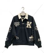 KITHキス）の古着「Nelson Collared Pullover」｜ブラック