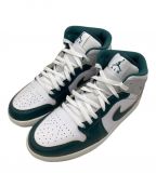 NIKEナイキ）の古着「AIR JORDAN 1 MID SE/エアジョーダン1MID SE」｜ホワイト×グリーン