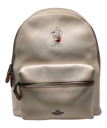 COACH×DISNEY（コーチ×ディズニー）の古着「レザーリュック」｜アイボリー