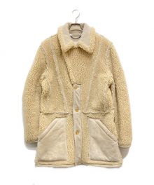 H&M×Maison Martin Margiela（エイチアンドエム×メゾンマルタンマルジェラ）の古着「インサイドアウトムートンコート」｜ベージュ