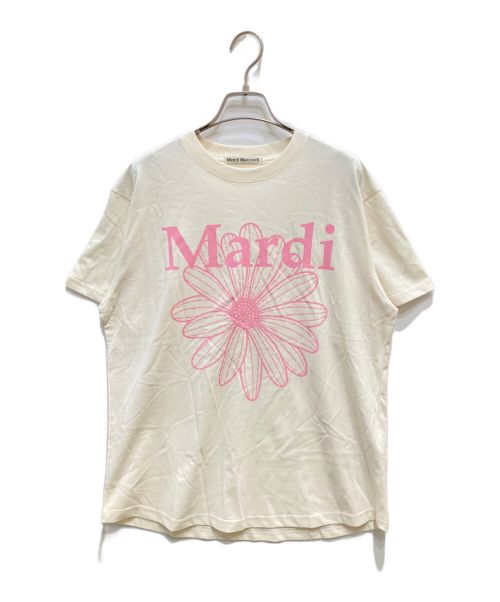 Mardi Mercredi（マルディメクルディ）Mardi Mercredi (マルディメクルディ) プリントTシャツ クリーム サイズ:Freeの古着・服飾アイテム