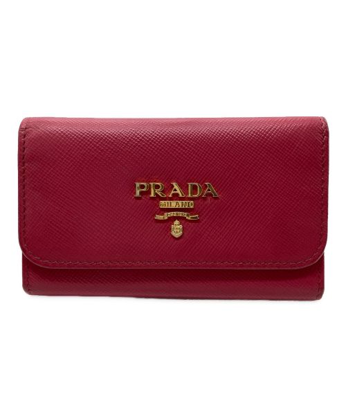 PRADA（プラダ）PRADA (プラダ) 6連キーケース ピンクの古着・服飾アイテム