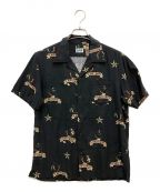 Schottショット）の古着「HAWAIIAN SHIRT 『BULLDOG』/ハワイアンシャツ『ブルドッグ』」｜ブラック