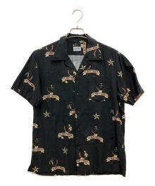 Schott（ショット）の古着「HAWAIIAN SHIRT 『BULLDOG』/ハワイアンシャツ『ブルドッグ』」｜ブラック