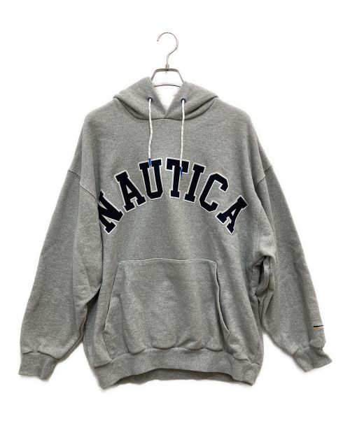 NAUTICA（ノーティカ）NAUTICA (ノーティカ) Arch Logo Sweat Hoodie/アーチロゴスウェットフーディー グレー サイズ:Lの古着・服飾アイテム