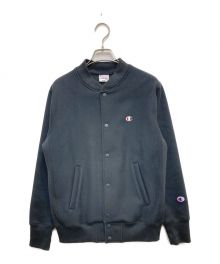 Champion REVERSE WEAVE（チャンピオンリバースウィーブ）の古着「スナップスウェットシャツ」｜ブラック