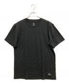 stussyステューシー）の古着「UNDERSHIRT 3PACK/アンダーシャツスリーパック」｜ブラック