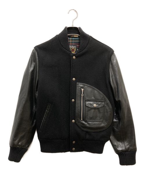 Schott（ショット）Schott (ショット) 767US D-POCKET VARSITY JACKET/Dポケットバーシティジャケット ブラック サイズ:Sの古着・服飾アイテム