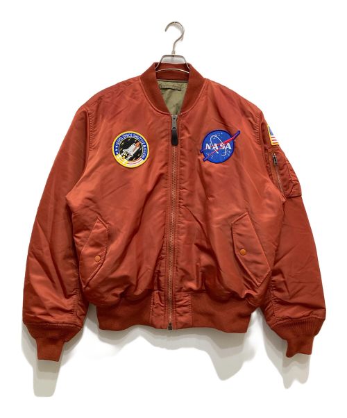 ALPHA（アルファ）ALPHA (アルファ) NASA 100th MISSION MA-1 ブラウン サイズ:XLの古着・服飾アイテム