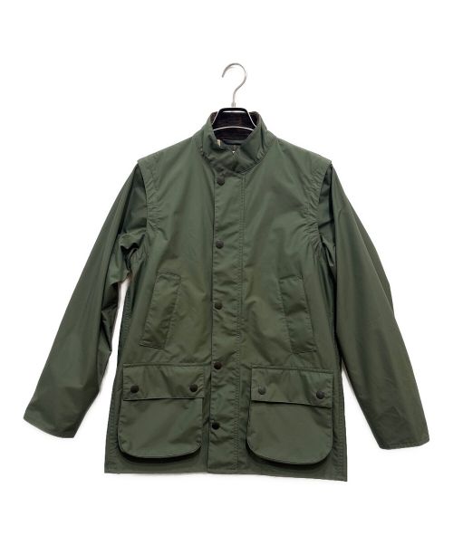 Barbour（バブアー）Barbour (バブアー) International Gallery BEAMS (インターナショナルギャラリービームス)) 2WAYジップアップナイロンジャケット オリーブ サイズ:34の古着・服飾アイテム