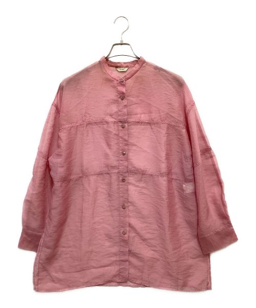 CLANE（クラネ）CLANE (クラネ) SWITCH SHEER SHIRT/スウィッチシアーシャツ ピンク サイズ:2の古着・服飾アイテム