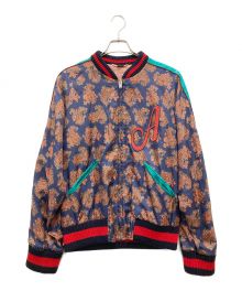 GUCCI（グッチ）の古着「サテンブルゾン」｜ネイビー