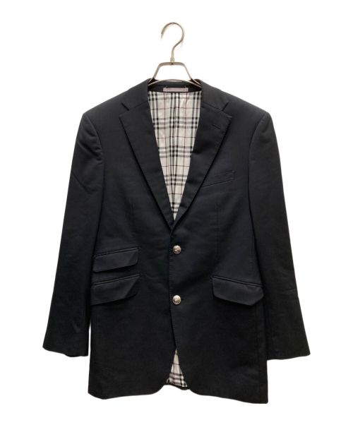 BURBERRY BLACK LABEL（バーバリーブラックレーベル）BURBERRY BLACK LABEL (バーバリーブラックレーベル) 裏地ノバチェックテーラードジャケット ブラック サイズ:Sの古着・服飾アイテム