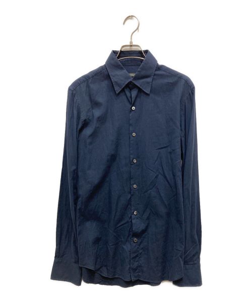 Berluti（ベルルッティ）Berluti (ベルルッティ) L/Sコットンシャツ ネイビー サイズ:Sの古着・服飾アイテム