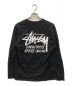 stussy (ステューシー) DOVER STREET MARKET LONDON ロゴプリントL/Sカットソー ブラック サイズ:M：10000円