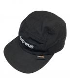 SUPREMEシュプリーム）の古着「Cordura BoxLogo Camp Cap/コーデュラボックスロゴキャンプキャップ」｜ブラック