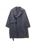 COMOLIコモリ）の古着「TYPEWRITER TIELOCKEN COAT/タイプライター タイロッケンコート」｜ネイビー