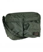 PORTERポーター）の古着「TANKER SLING BAG W zip/タンカースリングバッグ」｜オリーブ