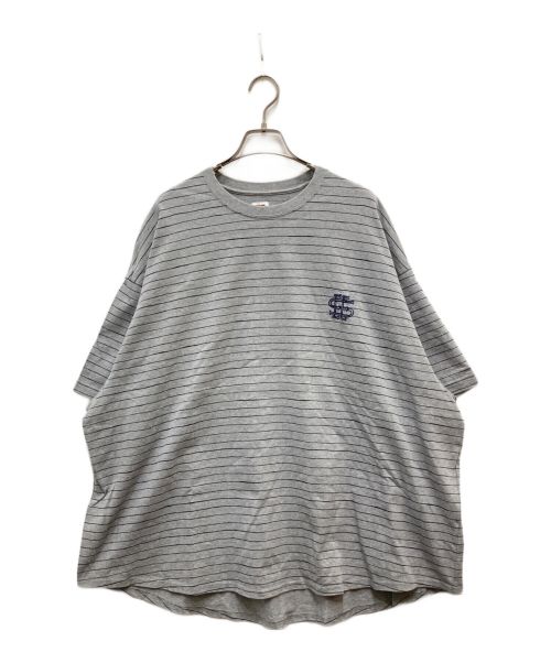 SEESEE（シーシー）SEESEE (シーシー) URBS (ユーアールビーエス) ボーダーTシャツ グレー サイズ:Lの古着・服飾アイテム