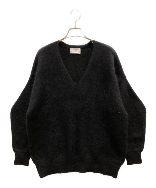 CLANE（クラネ）CLANE (クラネ) V NECK ANGOLA KNIT TOPS/ブイネックアンゴラニットトップス ブラック サイズ:1の古着・服飾アイテム