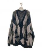 RE:NUMBER (N)INEリナンバーナイン）の古着「FEATHERY YARN ARGYLE JACQYARD KNIT CARDIGAN」