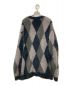 RE:NUMBER (N)INE (リナンバーナイン) FEATHERY YARN ARGYLE JACQYARD KNIT CARDIGAN サイズ:4：8000円