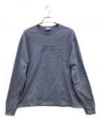 KITHキス）の古着「Classic Logo Long Sleeve Tee/クラシックロゴロングスリーブティー」｜ネイビー