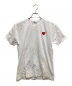 PLAY COMME des GARCONSプレイ コムデギャルソン）の古着「ハートワッペンTシャツ」｜ホワイト