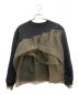 willfully（ウィルフリー）の古着「slant organdy docking sweat tops」｜ブラック