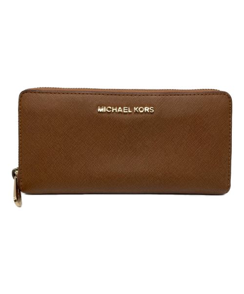 MICHAEL KORS（マイケルコース）MICHAEL KORS (マイケルコース) 長財布 ブラウンの古着・服飾アイテム