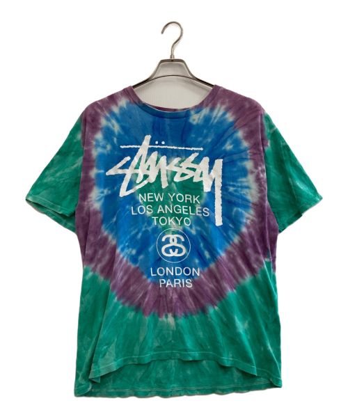 stussy（ステューシー）stussy (ステューシー) タイダイ染めTシャツ マルチカラー サイズ:LARGeの古着・服飾アイテム