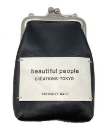 beautiful people（ビューティフルピープル）の古着「がま口コインポーチ」｜ブラック