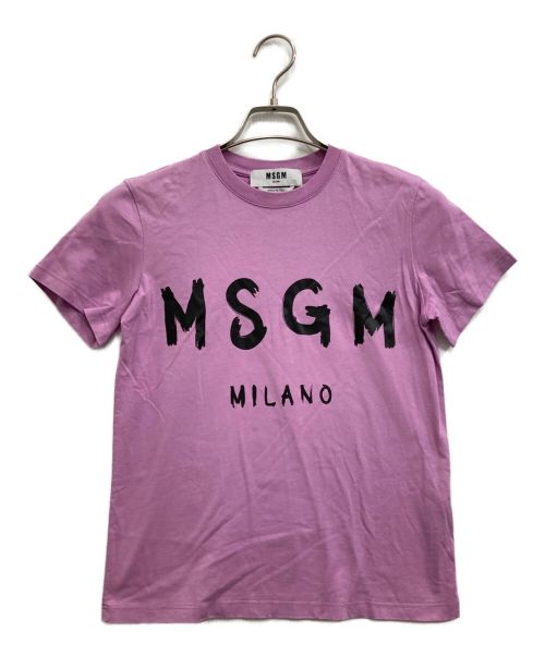 MSGM（エムエスジーエム）MSGM (エムエスジーエム) ロゴTシャツ ピンク サイズ:ＸＳの古着・服飾アイテム