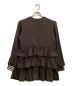 BORDERS at BALCONY (ボーダーズアットバルコニー) WEEKEND TIERED TOP ダークブラウン サイズ:36：11000円