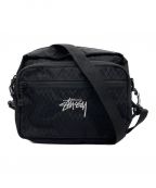 stussyステューシー）の古着「diamond ripstop shoulder bag」｜ブラック